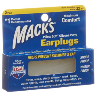 Mack bouchons d'oreilles transparents 2 paires
