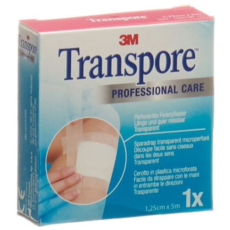 3M Transpore Adhesive Plaster 5mx12,5mm refill