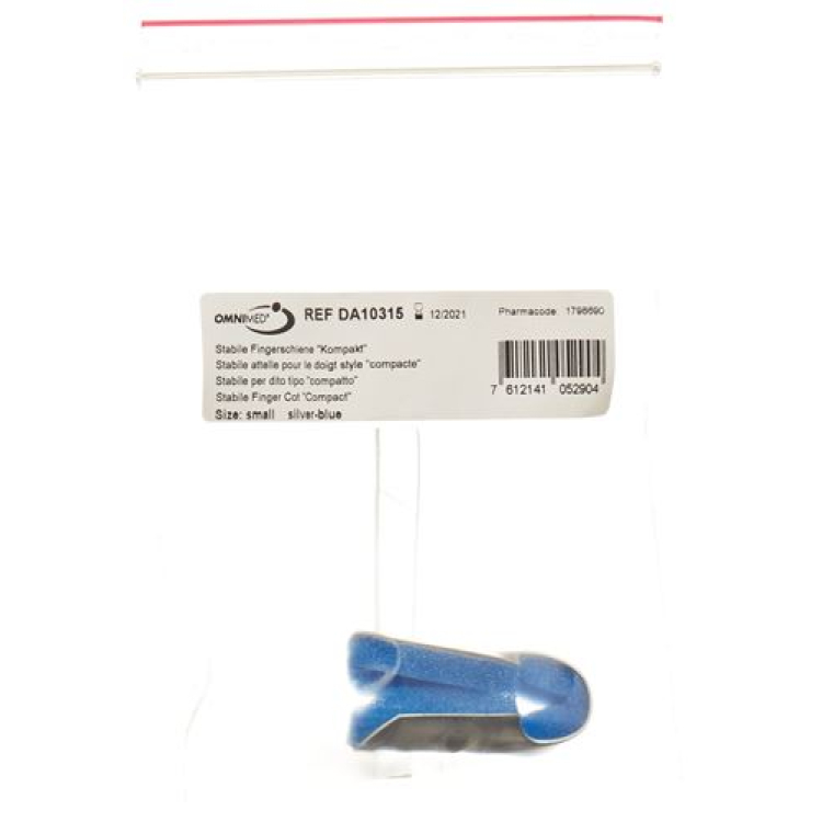 OMNIMED DALCO finger splint S silver blue