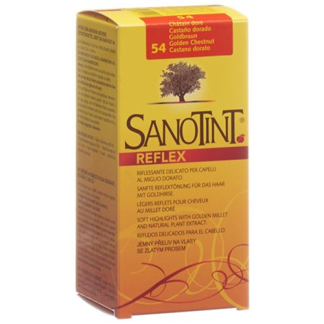 Sanotint Reflex Hair Dye 54 golden brown