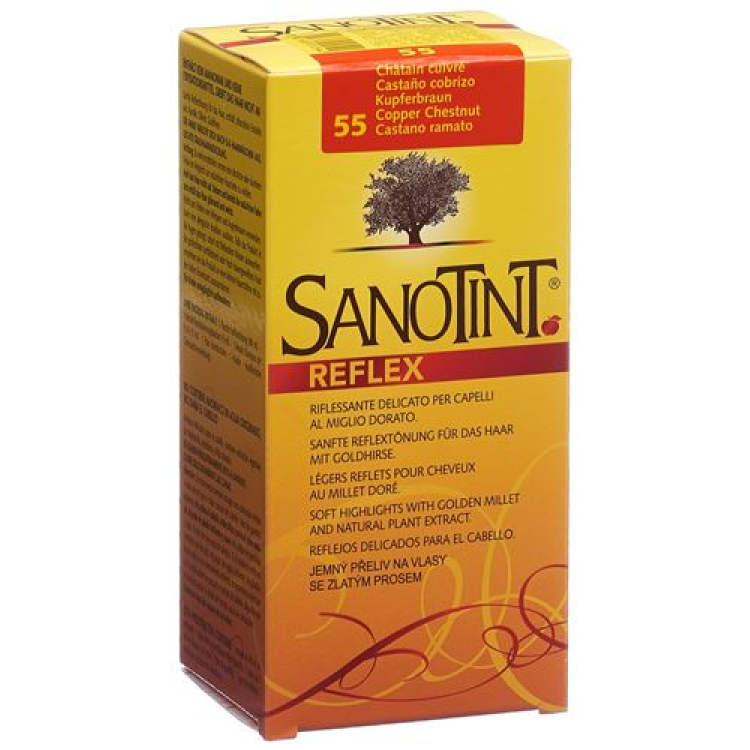 Sanotint Reflex Hair Dye 55 Copper Brown