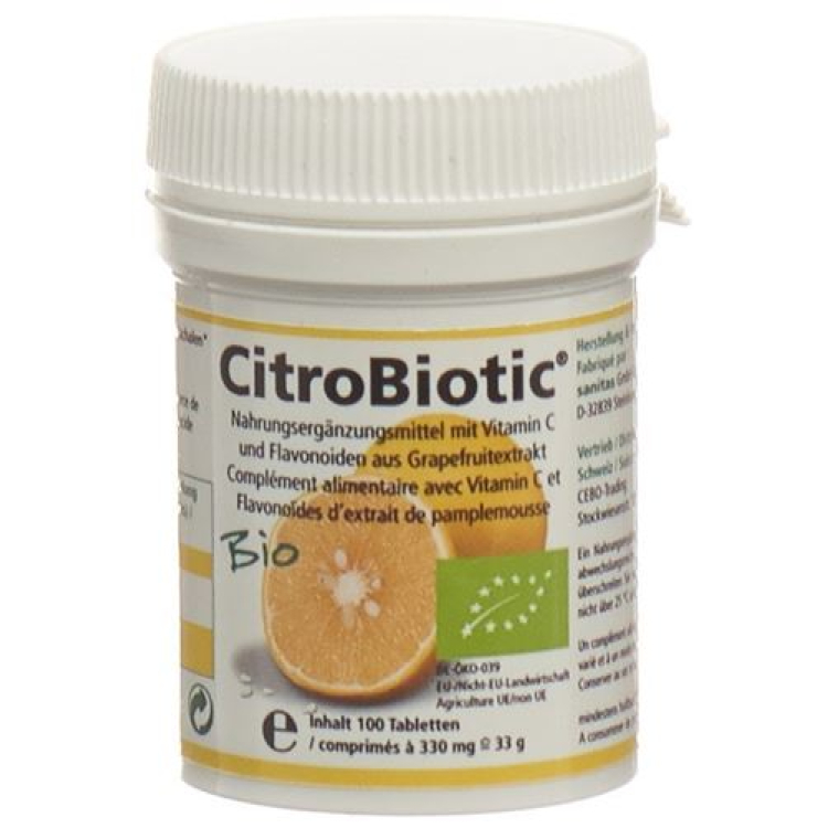 Citrobiotic Grapefruitkern Extrakt Tabl Bio 100 Stk