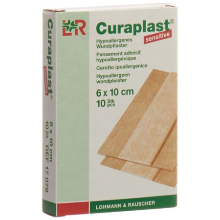 Băng vết thương Curaplast màu da 6cmx10cm 10 cái