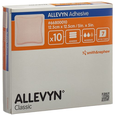 Allevyn selvklæbende forbinding 12,5x12,5cm 10 stk