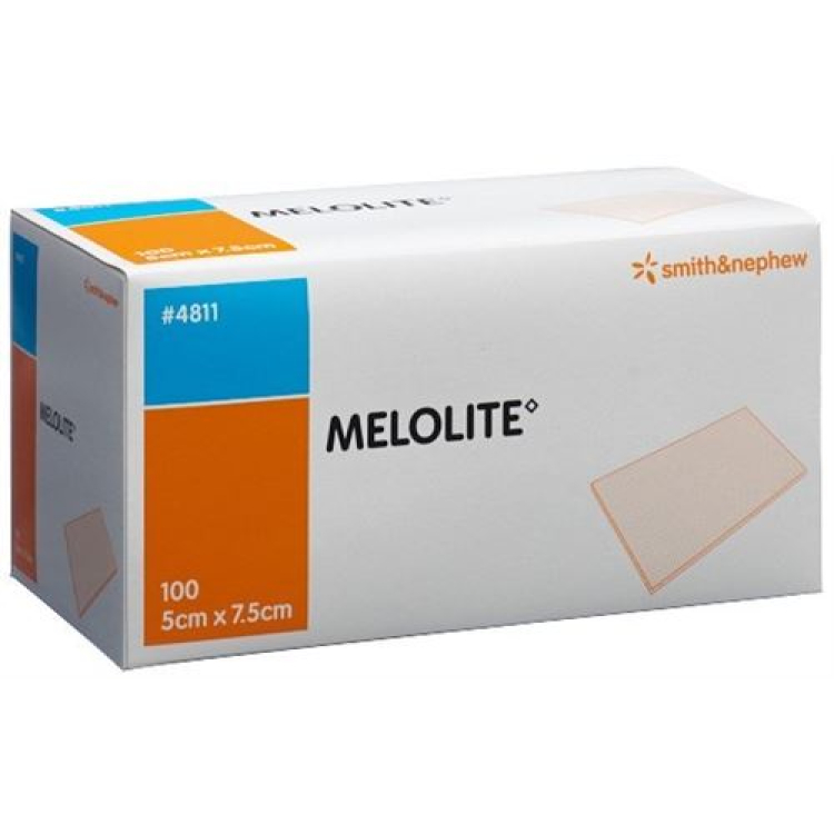 MELOLITE wondkompres 5cmx7,5cm 100 zakjes