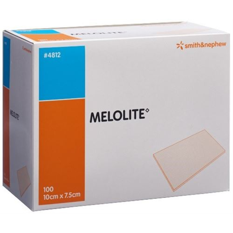 MELOLITE sårkompress 10cmx7,5cm 100 poser