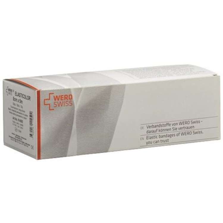 WERO SWISS Elasticolor elastinis tvarstis 5mx8cm mėlynas 10 vnt