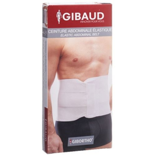 GIBAUD waist belt elastic size 5 121-135cm white