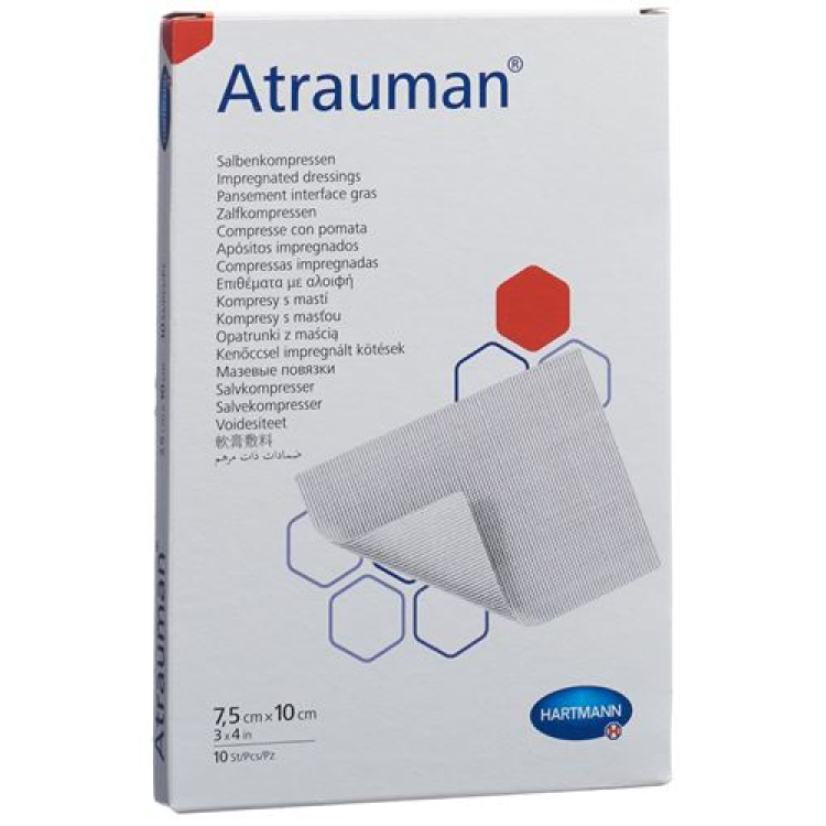 Atrauman salve 7,5x10cm steril 10 stk