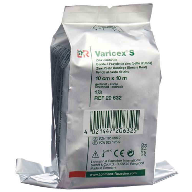 Varicex S Zinkleimbinde 10cmx10m