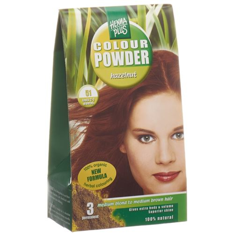 Henna Plus Color Powder 51 lešnik 100 g