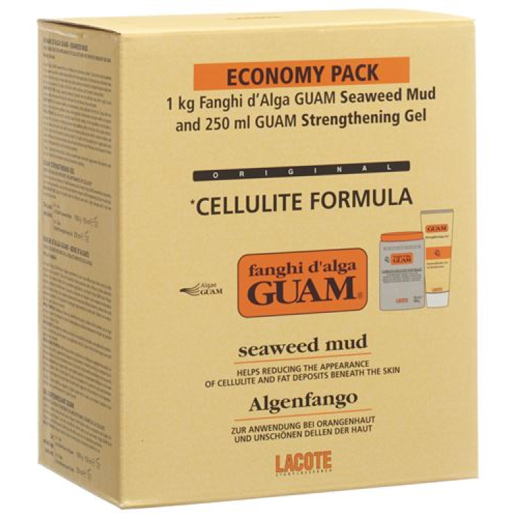 Guam alge mud klassisk kurpakke 1 kg + gel