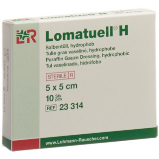Lomatuell H ointment tulle 5x5cm sterile 10 pcs