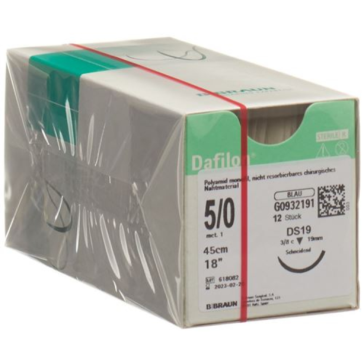 DAFILON 45 sm ko'k DS 19 5-0 12 dona