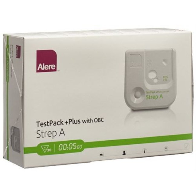 Alere TestPack Plus Strep A with OBC 20 pcs