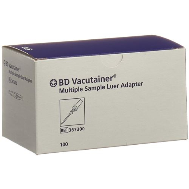 Vacutainer Adapter Luer 100 vnt