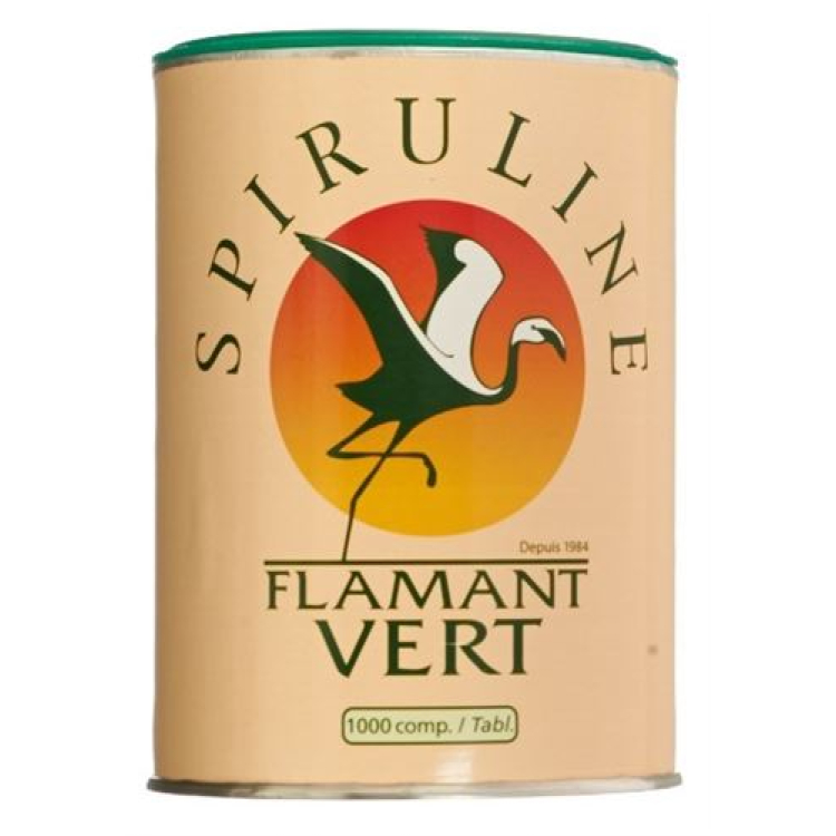 Spirulina Flamant Vert Bio tabletləri 500 mq Ds 1000 ədəd