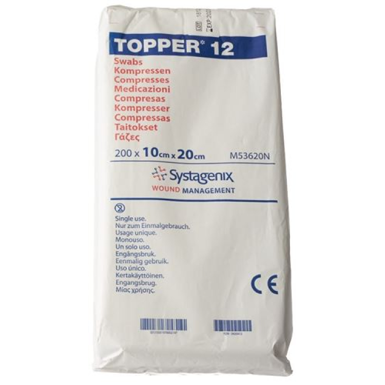 TOPPER 12 NW Compr 10x20cm unster 200 szt