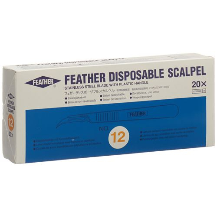 FEATHER Skalpell 1x Nr 12 20 Stk