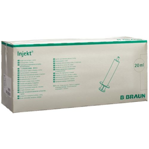 B. Braun Inject syringe 20ml Luer two-part eccentric 100 pcs