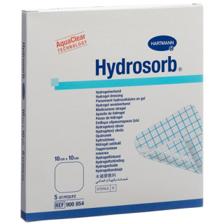 HYDROSORB hydrogeldressing 10x10cm steril 5 stk