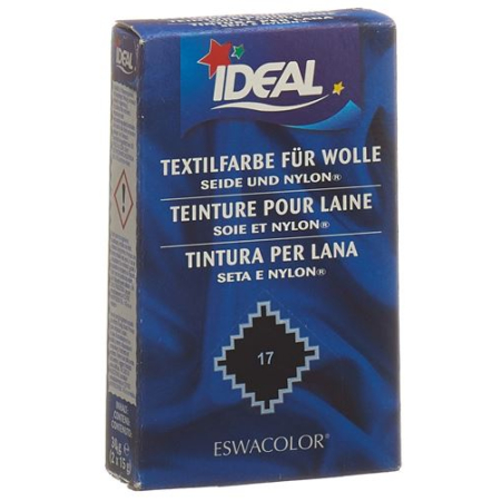 Ideal Wool Color PLV No17 أسود 30 جرام