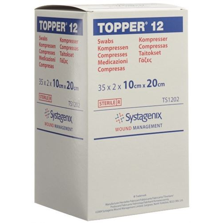 TOPPER 12 NW Compr 10x20cm useimmat 35 Btl 2 kpl