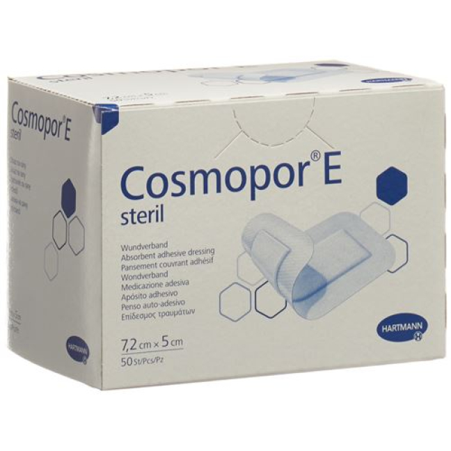 Cosmopor E Quick Association 7.2cmx5cm stérile 50 pcs