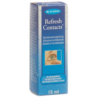 بطری محلول پس از خیس شدن Refresh Contacts 15 میلی لیتری