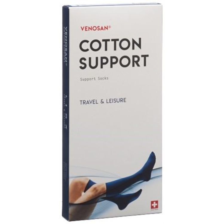 Nogavice Venosan COTTON SUPPORT A-D M bele 1 par