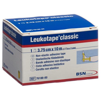 Leukotape classic plaster tape 10mx3.75cm yellow