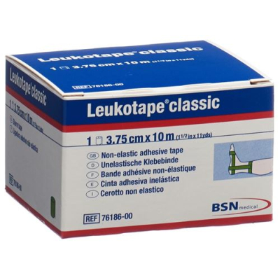 Leukotape klassisk gipstape 10mx3,75cm grøn