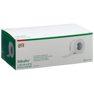 Silkafix adhesive plaster 1.25x5m white roll 18pcs