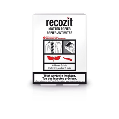 Recozit mottenpapier 2 x 10 pcs