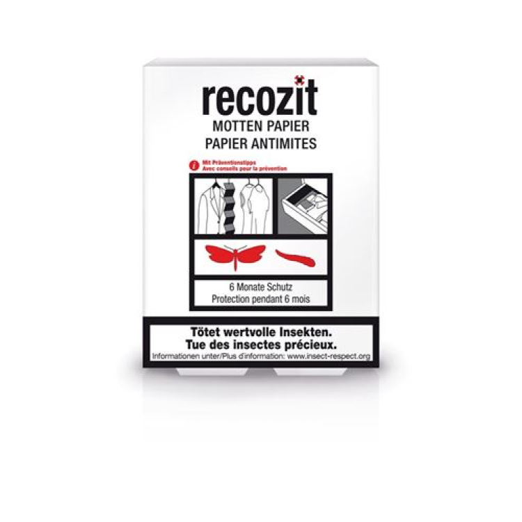 Recozit Mottenpapier 2 x 10 pcs