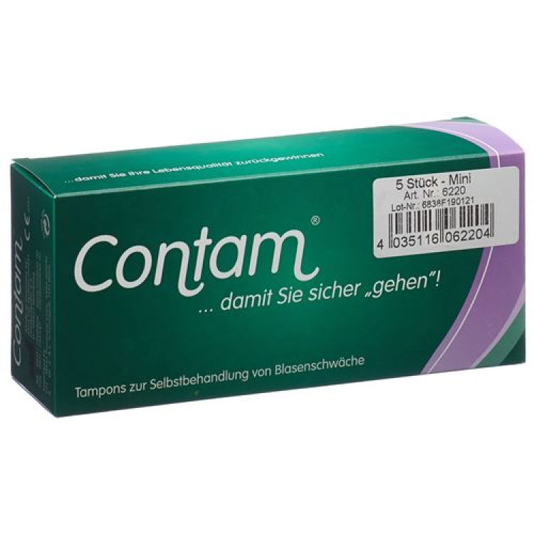 Contam Vaginal tampon 22mm Mini 5 бр