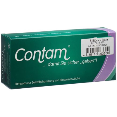 Contam vaginal tampon 33mm ekstra 5 stk