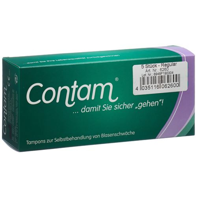 Contam Vaginální tampon 26mm Regular 5 ks