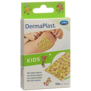 DermaPlast Kids quick bandage 6x10cm plastic 10 pcs