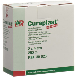 Curaplast Sensitive Injection Pffl 2cmx4cm 250 pcs