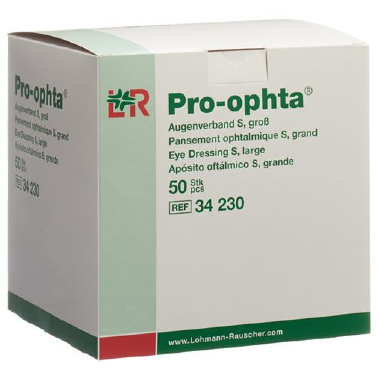 Pro Ophta S көзді таңғыш мөлдір L 50 дана