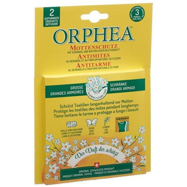 Orphea Moth protection hanger floral scent 2 pcs