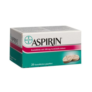 Aspirin Kautabl 500 mg 20 Stk