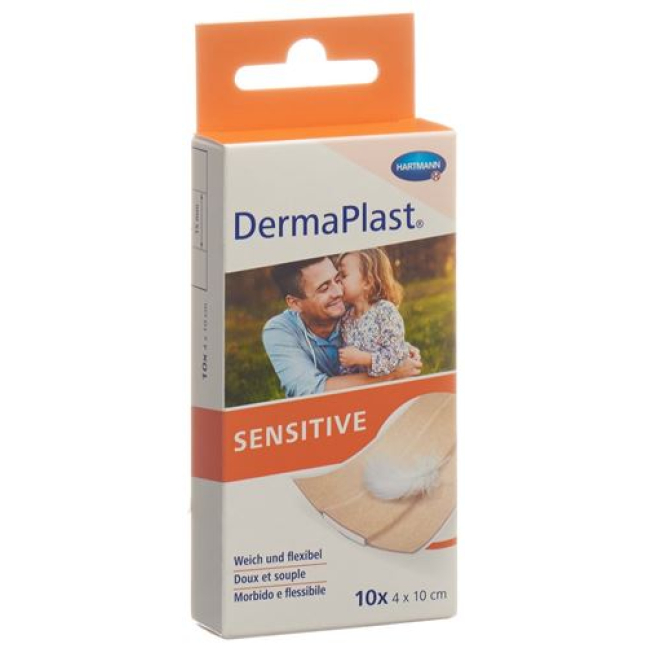DermaPlast Sensitive Schnellverb hf 4x10cm 10szt