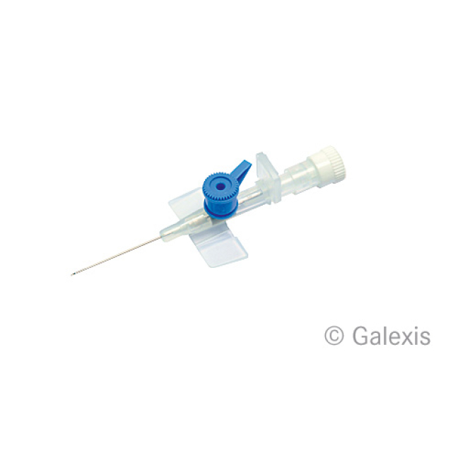 BD Venflon Indwelling Catheters 0.8x25mm with Injection Port 22G Luer-Lok Blue - 50 pcs