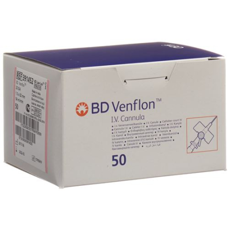 BD Venflon indlagte katetre med injektionsport 20G 1,0x32mm Luer-Lok pink 50 stk.