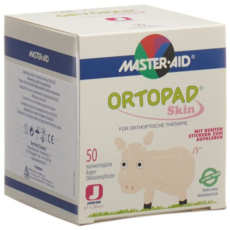 Ortopad Occlusionsspflaster Junior Skin -2 ឆ្នាំ 50 កុំព្យូទ័រ