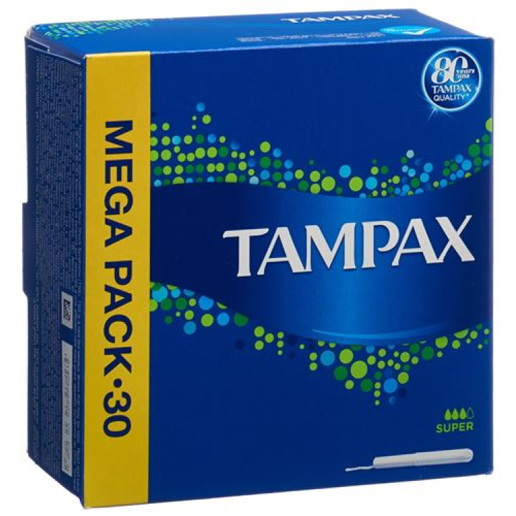 Tampax Tampons சூப்பர் 30 துண்டுகள்