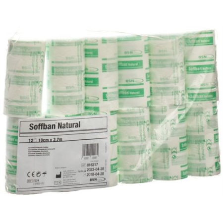 SOFFBAN NATUR bandage de rembourrage 10cmx2.7m 12 pcs