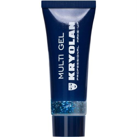 CARNEVAL FARVE Glimmer Make Up blå tube 10 ml